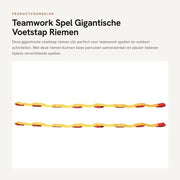 Giocchi di Squadra - 2 Pezzi - Gioco Esterno Campo da Calcio - Cinture di Sostegno per Passi - Adatto per 8 Persone - Rafforza la Collaborazione - Attività di Teamwork