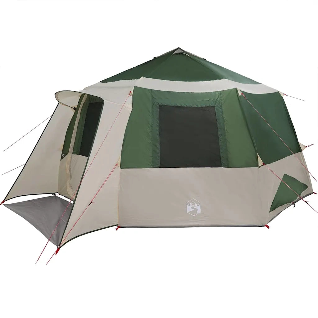 Tenda da campeggio per 12 persone con tetto Verde e Grigio