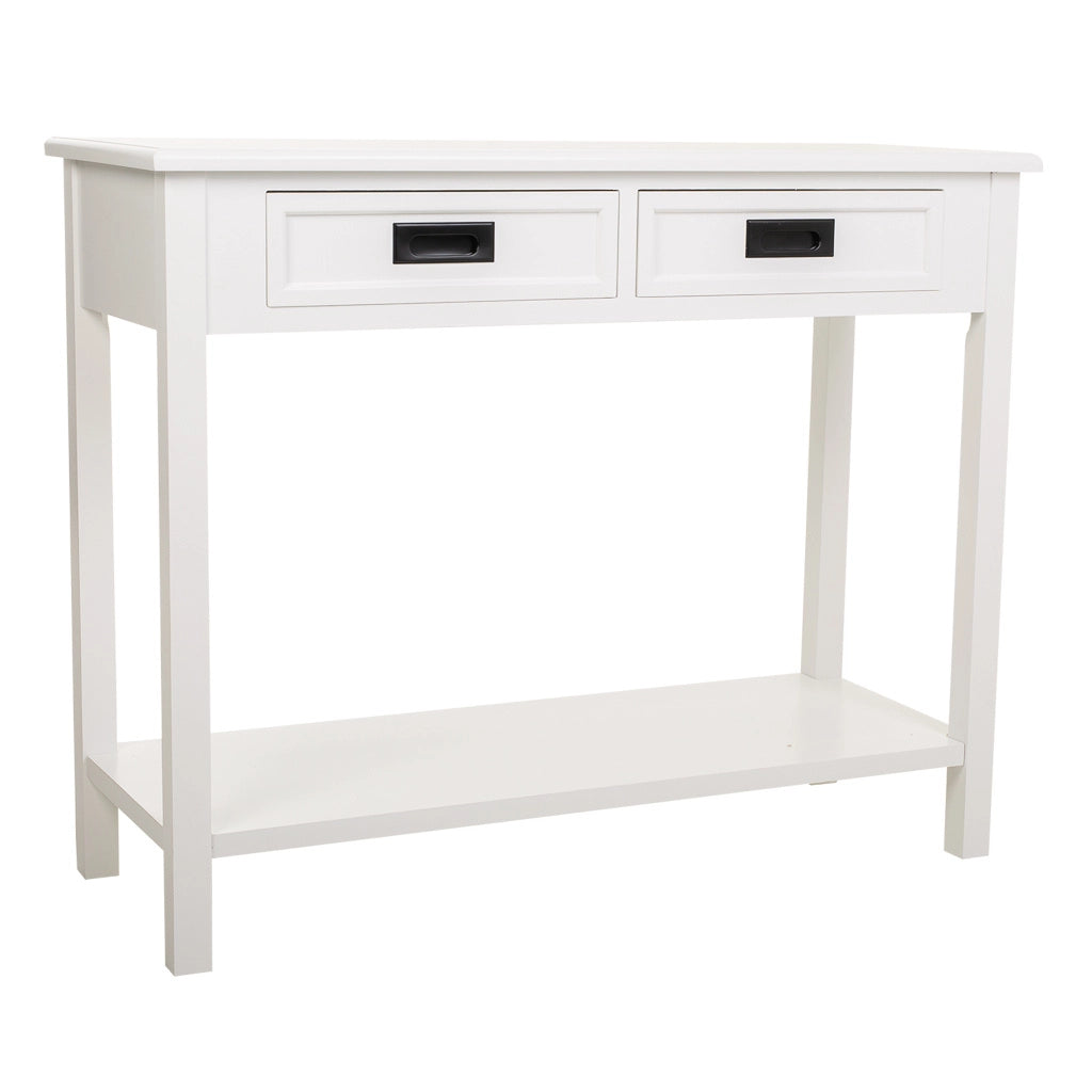 Mobile da ingresso in legno bianco 100x40x80h