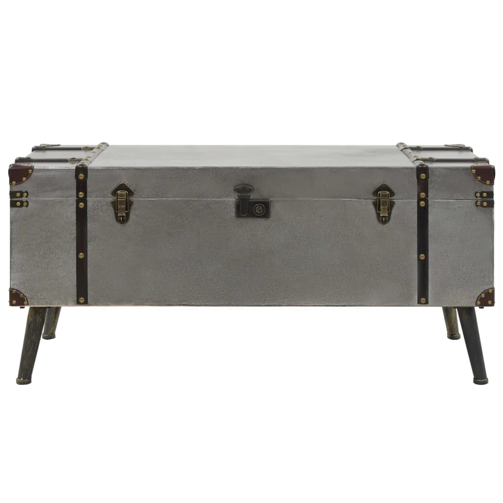 Tavolino da CaffÃ¨ in MDF e Alluminio 102x51x47,5 cm cod mxl 11588