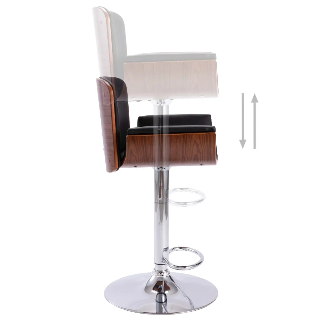 Sgabello da Bar Nero in Similpelle cod mxl 64345