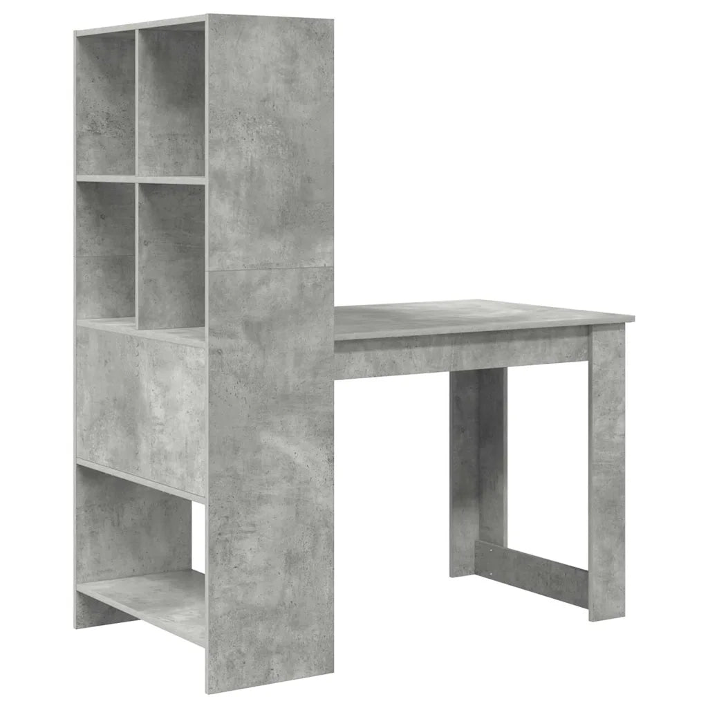 Scrivania Grigio cemento Legno ingegnerizzato 122 x 67 x 145 cm 3337260
