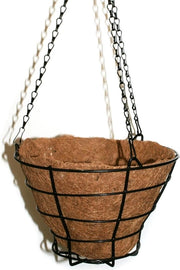 Pannelli per piante appesi - Cestini per piante in metallo - Esterni/Interni - Decorazione per balcone e giardino - Hanger rimovibili - 4x Nero