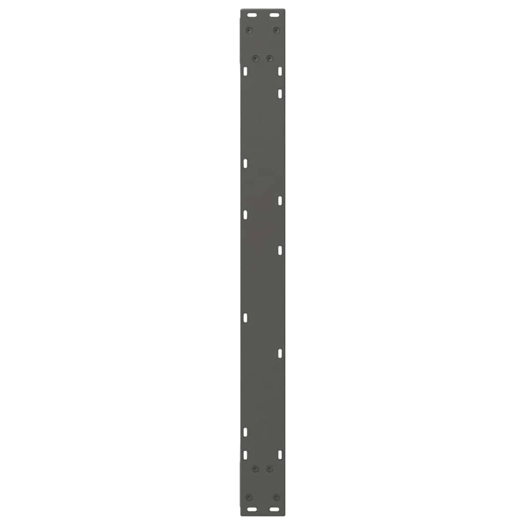 Set di 2 eleganti gambe fisse per tavolo da pranzo 90 x 73 cm con piedini regolabili in acciaio antracite 02_0057019