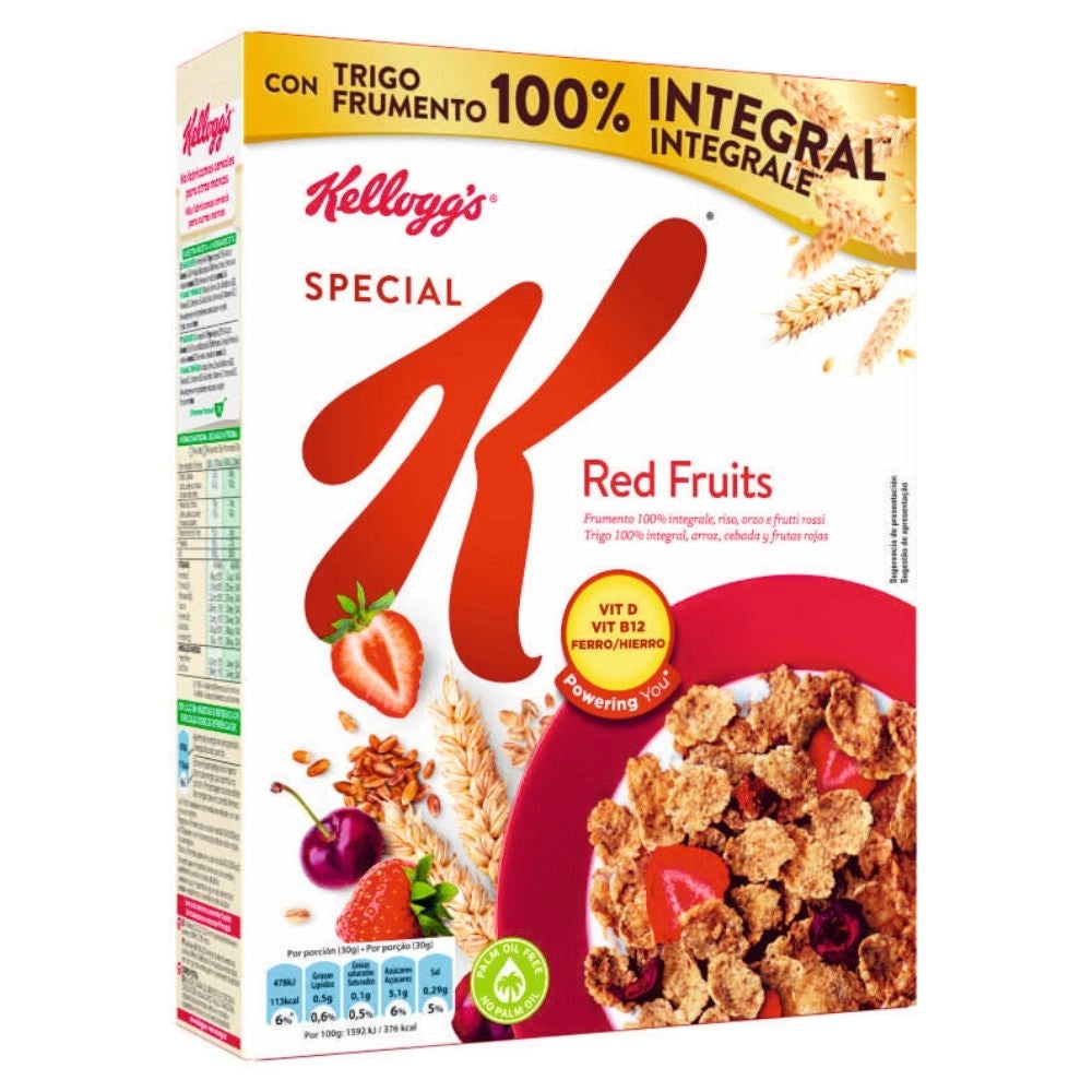 Kellogg's special k frutti rossi cereali multipack da 10 confezioni da 290 grammi ciascuna