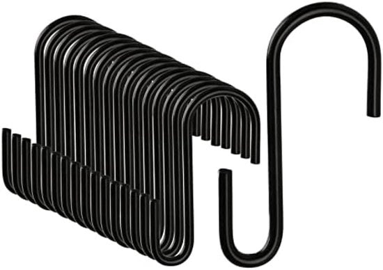 20 Pezzi di Ganci a S di Acciaio Inox - Forcellini Resistenti per Varie Applicazioni
