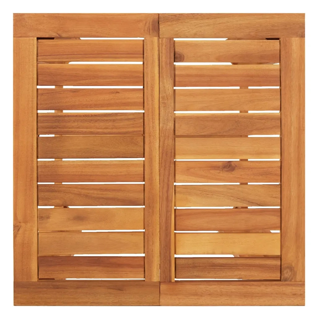 Set Bar da Giardino 3 pz | Set Salotto da Giardino Nero in Legno Acacia e Polyrattan
