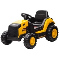Macchina Elettrica per Bambini 3-6 Anni Marchio Ufficiale CAT 12V, Guida Manuale e con Telecomando, Giallo