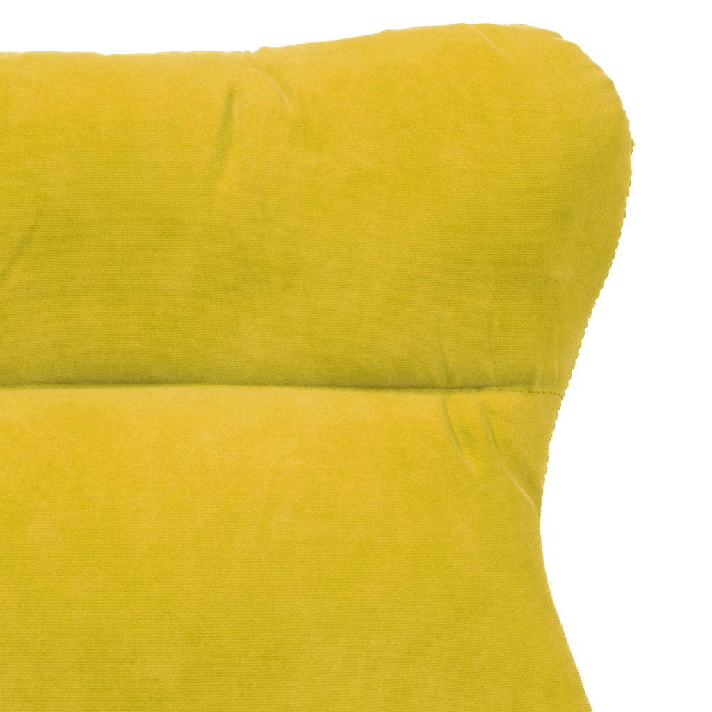 Poltrona Rilassante in Velluto Giallo