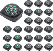 Set di Compasso con Cinturino per Orologio da Sopravvivenza - 25 Unità - Diversi Colori