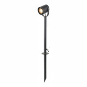 Faretto da Giardino con Picchetto GU10 IP54, Alluminio Grigio Antracite, Orientabile, per Esterni, Senza Lampadina, Ideale per Siepi, Facciate e Vialetti