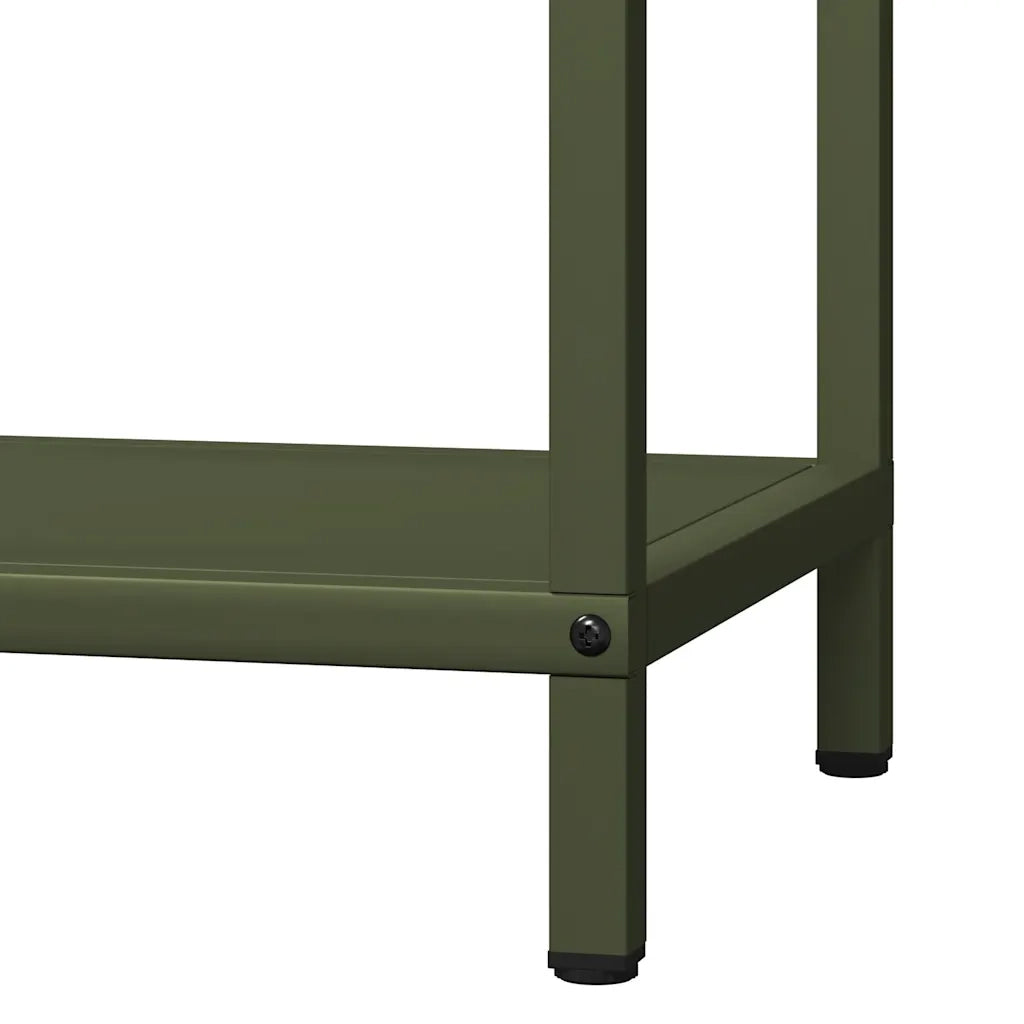 Rastrelliera per Legna da Ardere-Portalegna Verde Oliva 40x25x90 cm