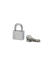 Lucchetto di sicurezza Disk, 4 chiavi reversibili, 40mm, arco in acciaio temprato nichelato, meccanismo a dischi - THIRARD