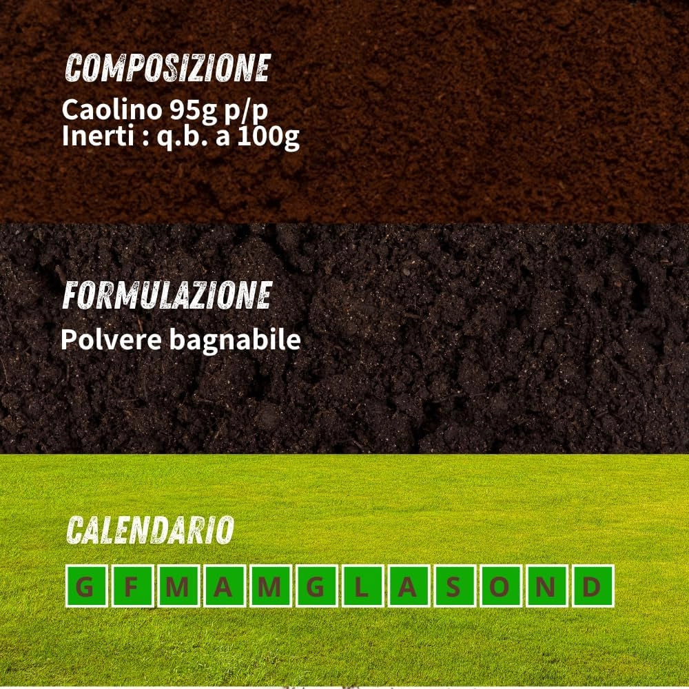 POLVERE DI ROCCIA CAOLINO VITHAL BIO  kg.1    VITHAL