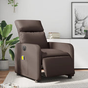 Poltrona Massaggiante Elettrica Marrone in Similpelle 3206744