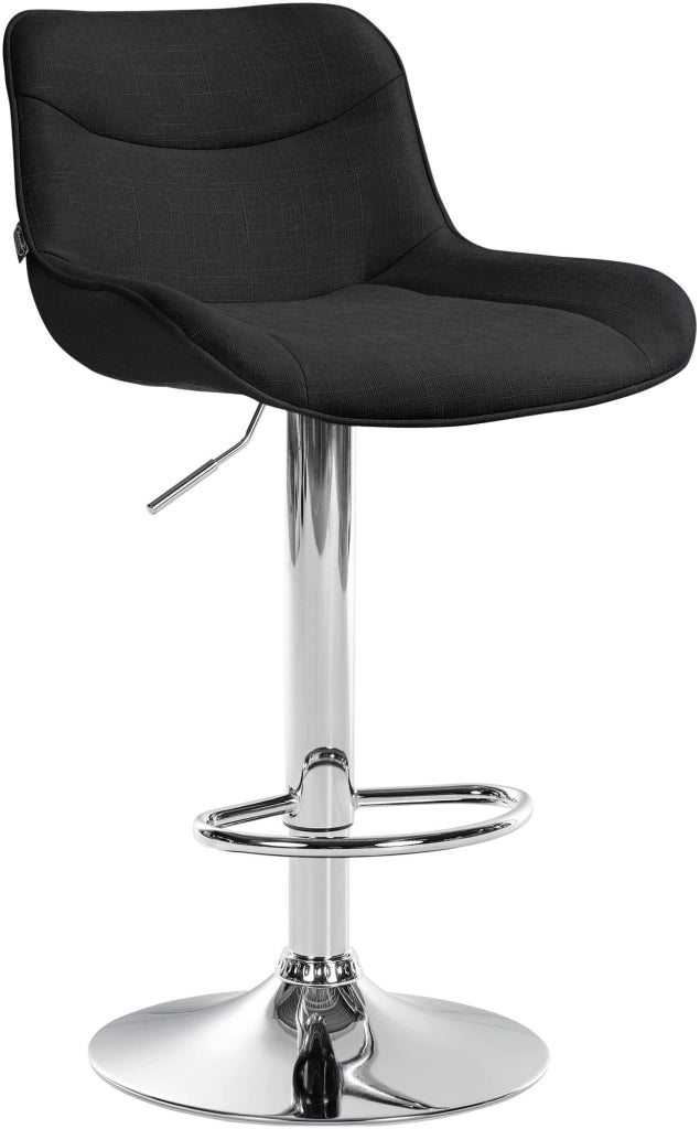 Barhocker Vonore Stoff chrom
