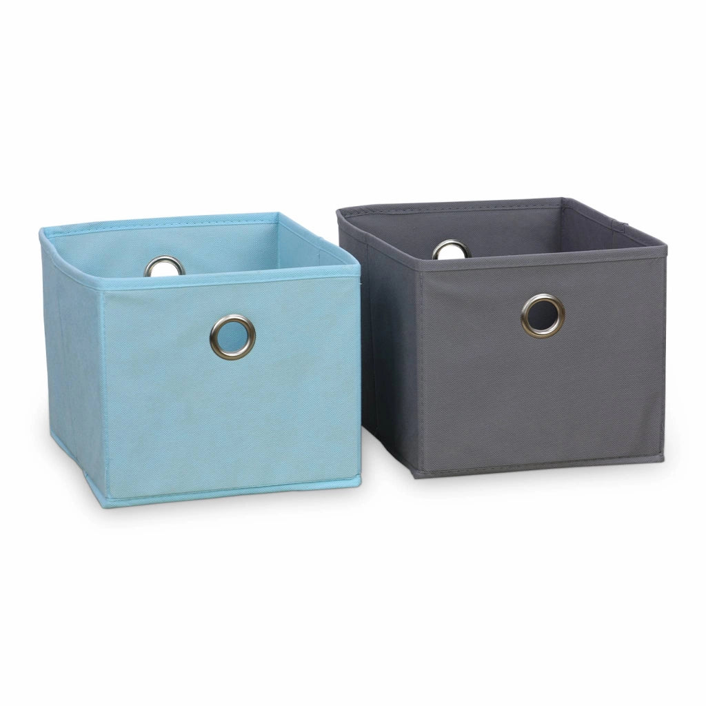 Contenitore per bambini con 4 cestini, blu