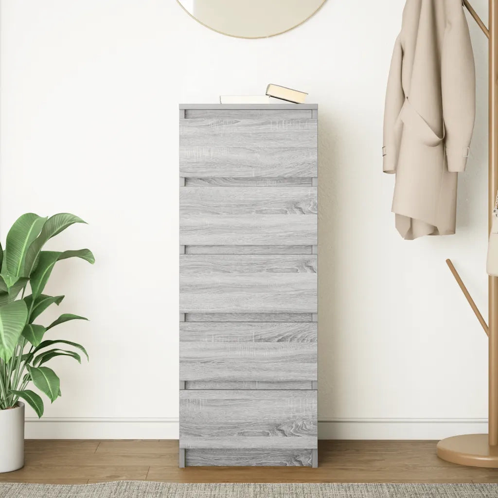 Credenza con Cassetti-Buffet-Armadio da cucina Grigio Sonoma 37,5x35x99 cm in Truciolato