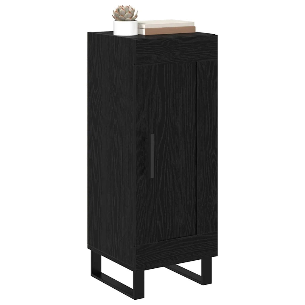 Credenza | Madia | Buffet da pranzo | Armadio da pranzo Rovere Nero 34,5 x 34 x 90 cm