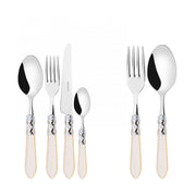 ALADDIN Ghiera Cromata, Posate Set 50 pz, Scatola Legno Wengè,