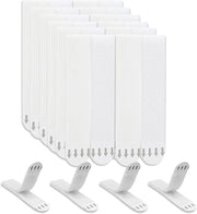 Hanger per foto senza perforazione, 36 paia (72 pezzi) - Hanger per foto con adesivo bianco, appendi calendari, foto e poster senza perforazione