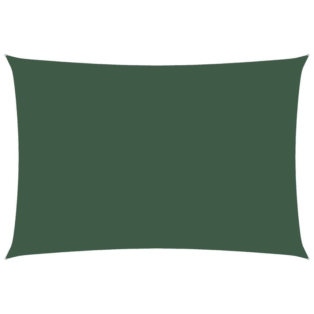 Parasole a Vela Oxford Rettangolare 3x5 m Verde Scurocod mxl 95059