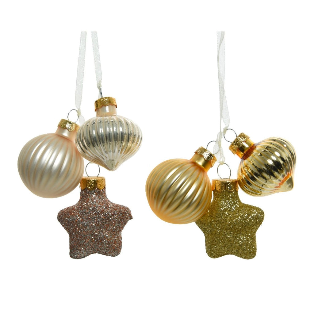Addobbo albero Kaeming rosa/oro