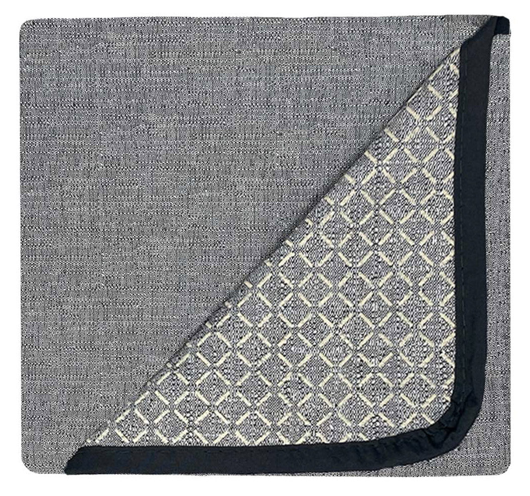 Copridivano con Penisola Destra Seduta 290 cm in Poliestere e Cotone Grigio Scuro