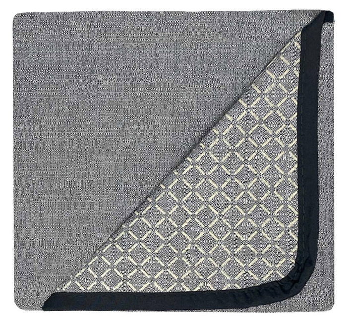 Copridivano con Penisola Destra Seduta 290 cm in Poliestere e Cotone Grigio Scuro