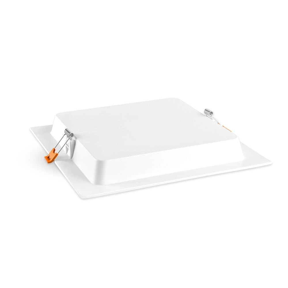 Downlight incasso quadrato bianco 22,4cm 18W 4000K Videx