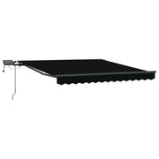 Tenda da Sole | Tenda Retrattile Nero 300 x 250 cm Tessuto