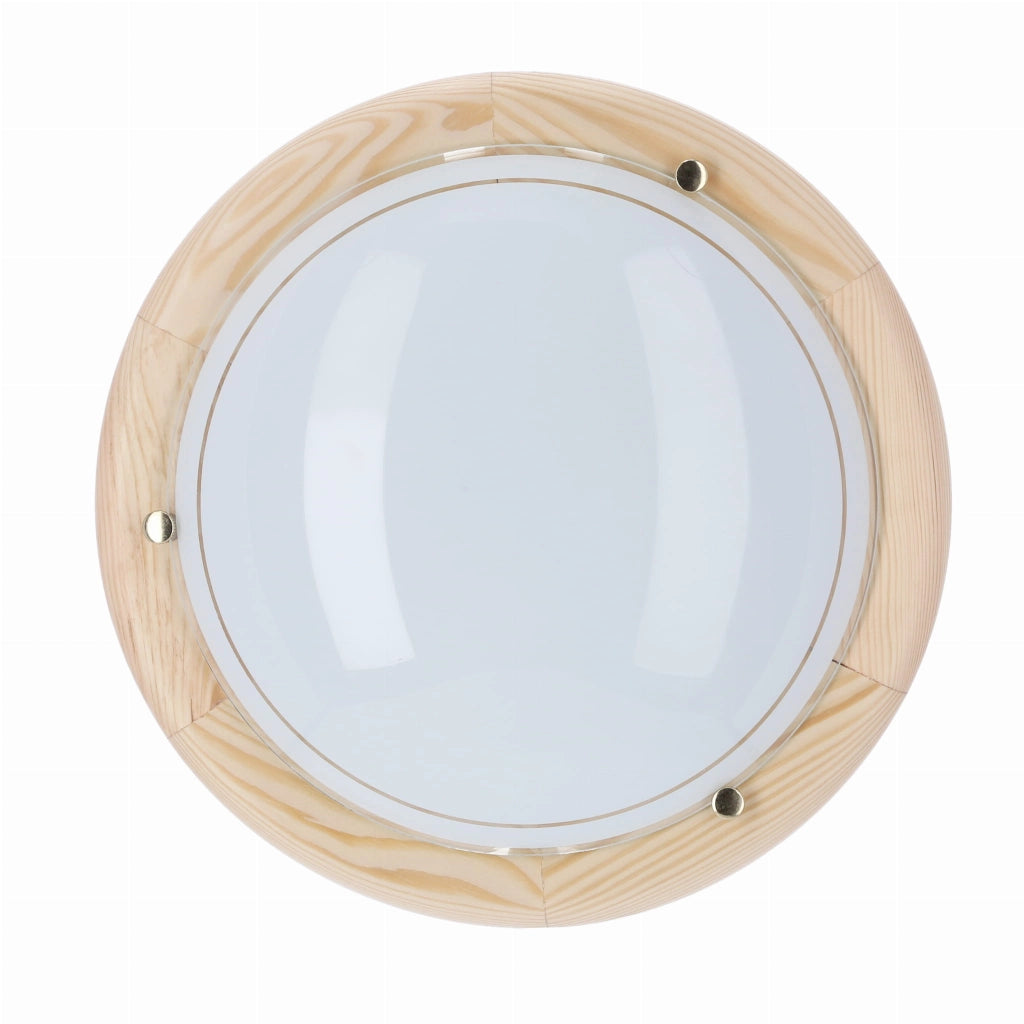 Plafoniera Candellux 13-32259 legno Ø30 E27 bianca