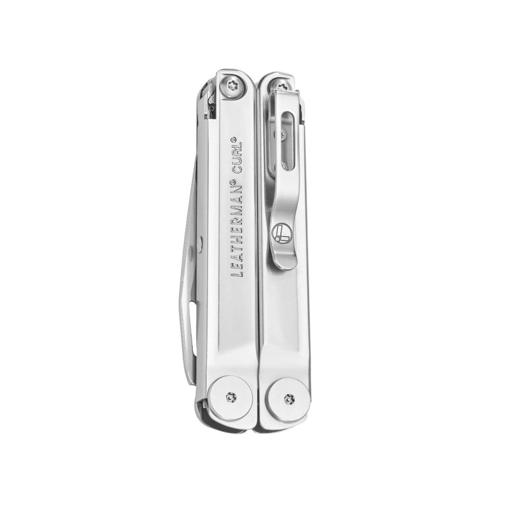 Leatherman LTG832932 Curl Multitool Tascabile 15 Strumenti Acciaio Inossidabile con Fodero in Nylon colore Argento