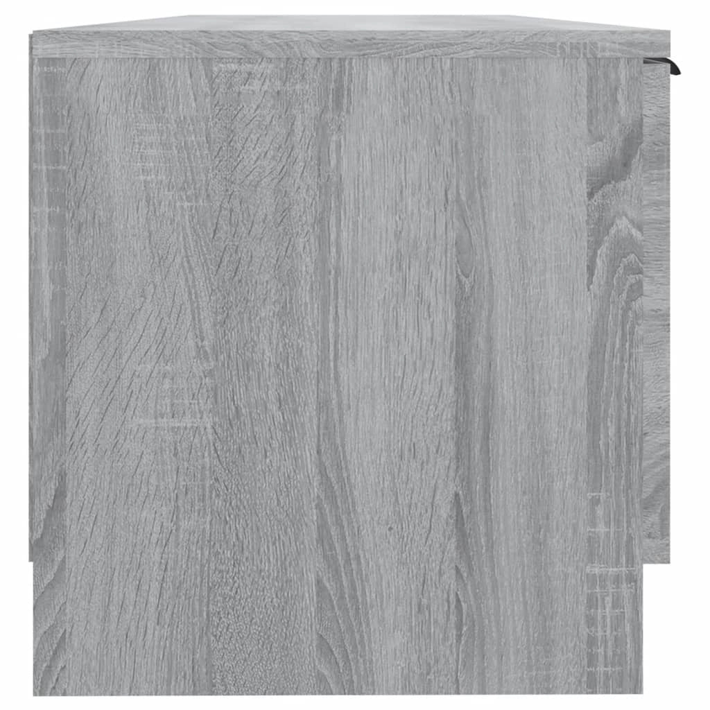 Mobile TV multimediale mensola TV credenza TV sala da pranzo soggiorno camera da letto Sonoma 102 x 35 x 36,5 cm legno ingegnerizzato grigio 02_0028349