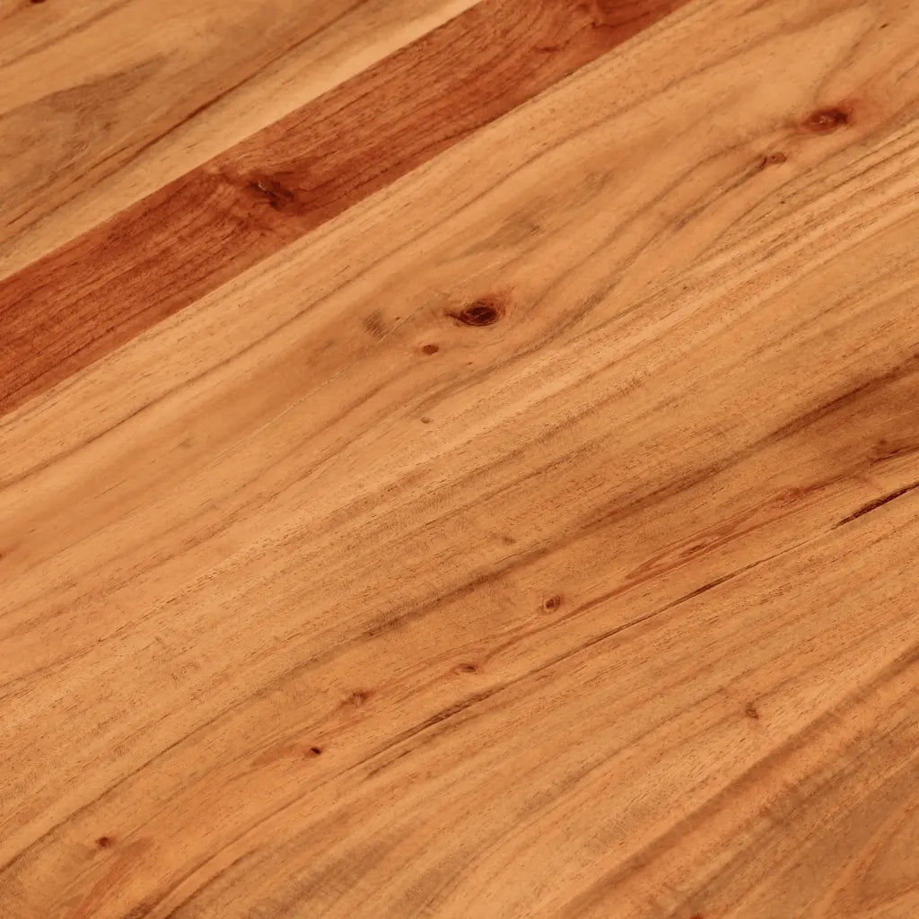 Piano per Tavolo Ø80x3,8 cm Rotondo in Legno Massello di Acacia 370055