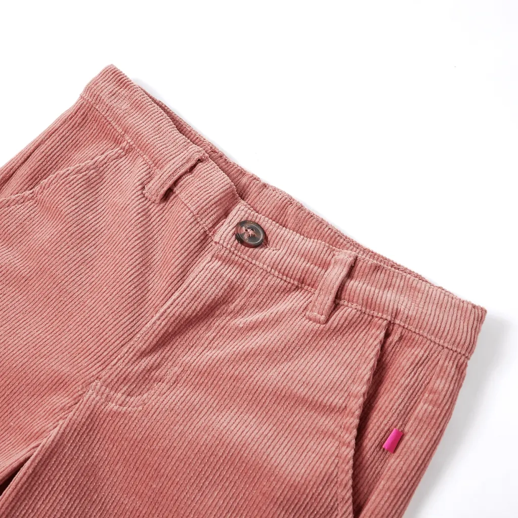 Pantaloni per Bambini in Velluto a Coste Rosa Antico 128 CFW1447208