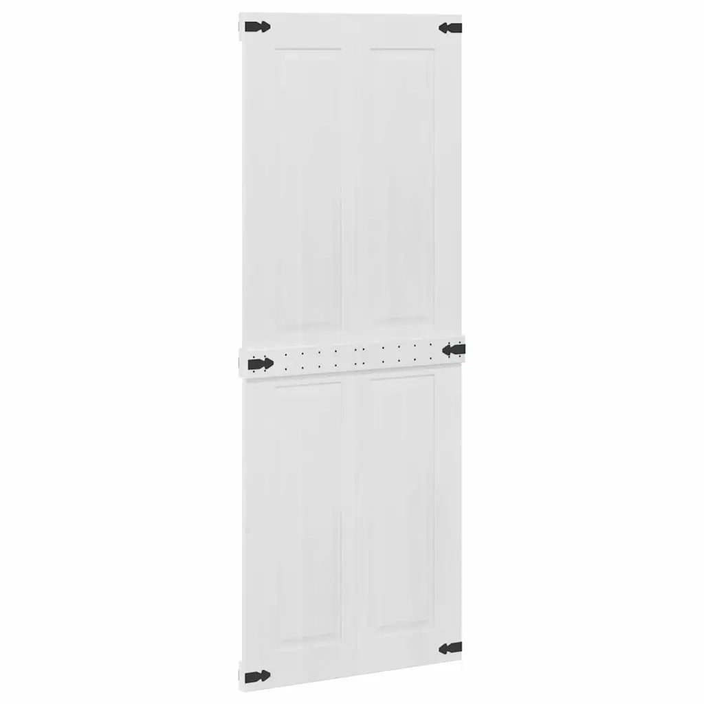 Porta del fienile Corona 80 x 210 cm Legno Massello di Pino