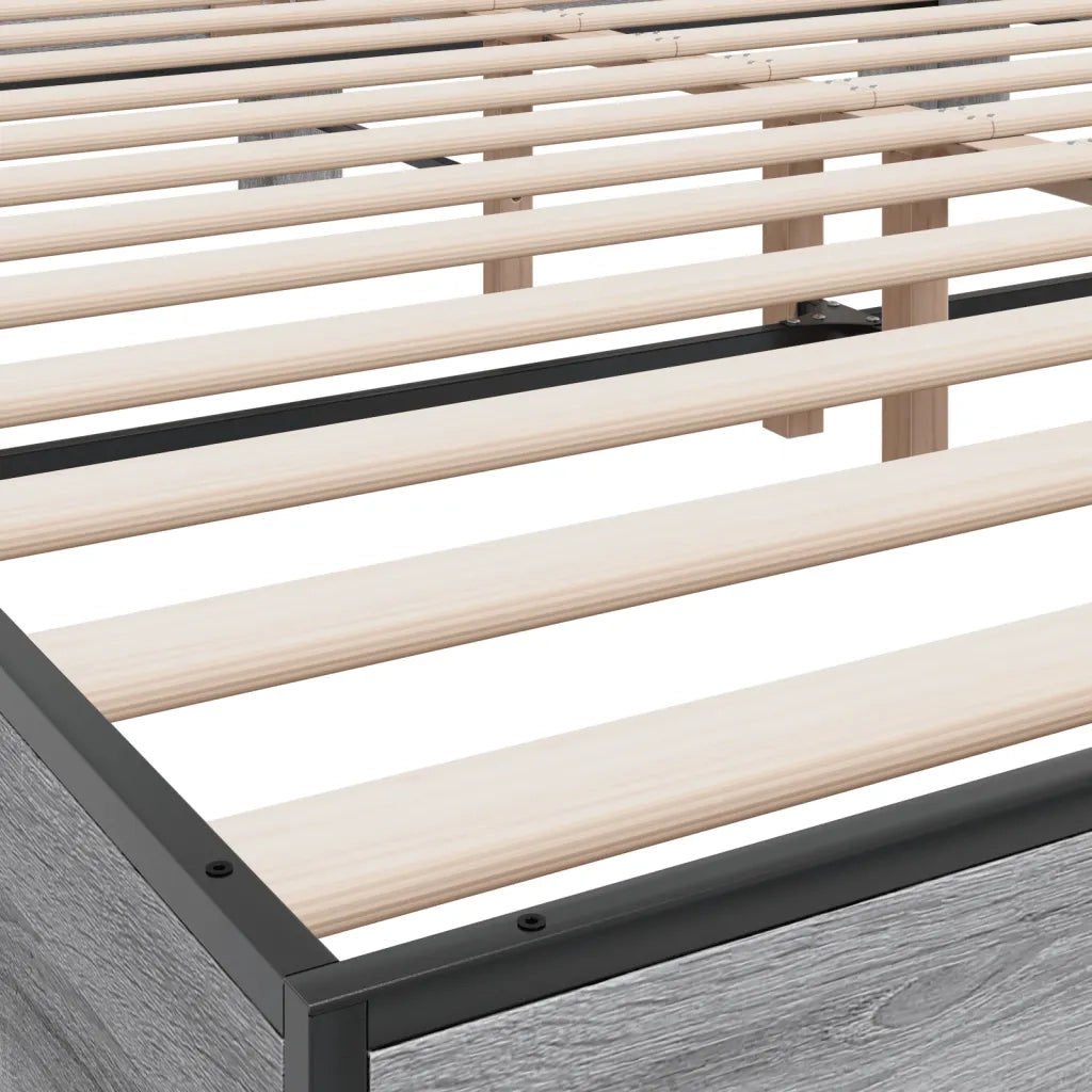 Giroletto Grigio Sonoma 200x200 cm in Legno Multistrato Metallo 3280175