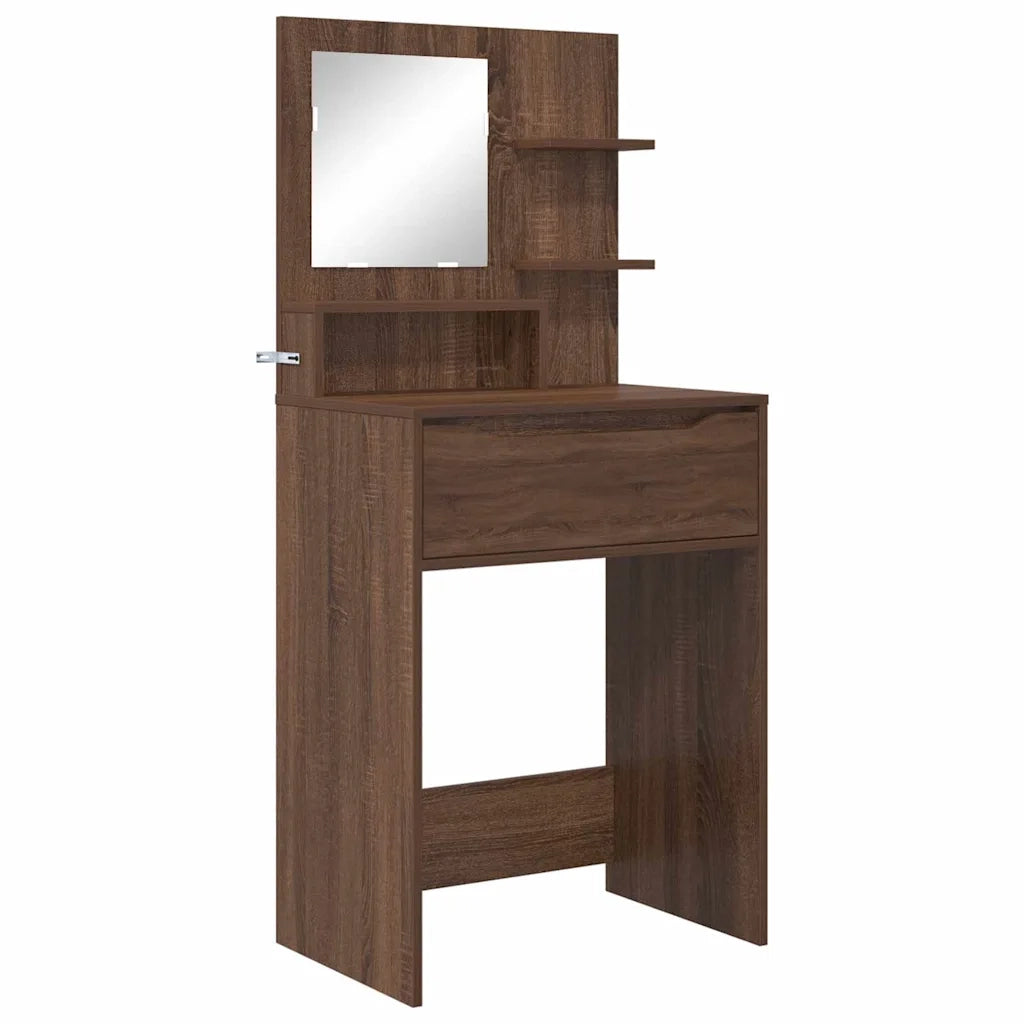 Tavoli da Trucco per Camera da Letto Rovere Marrone 889004