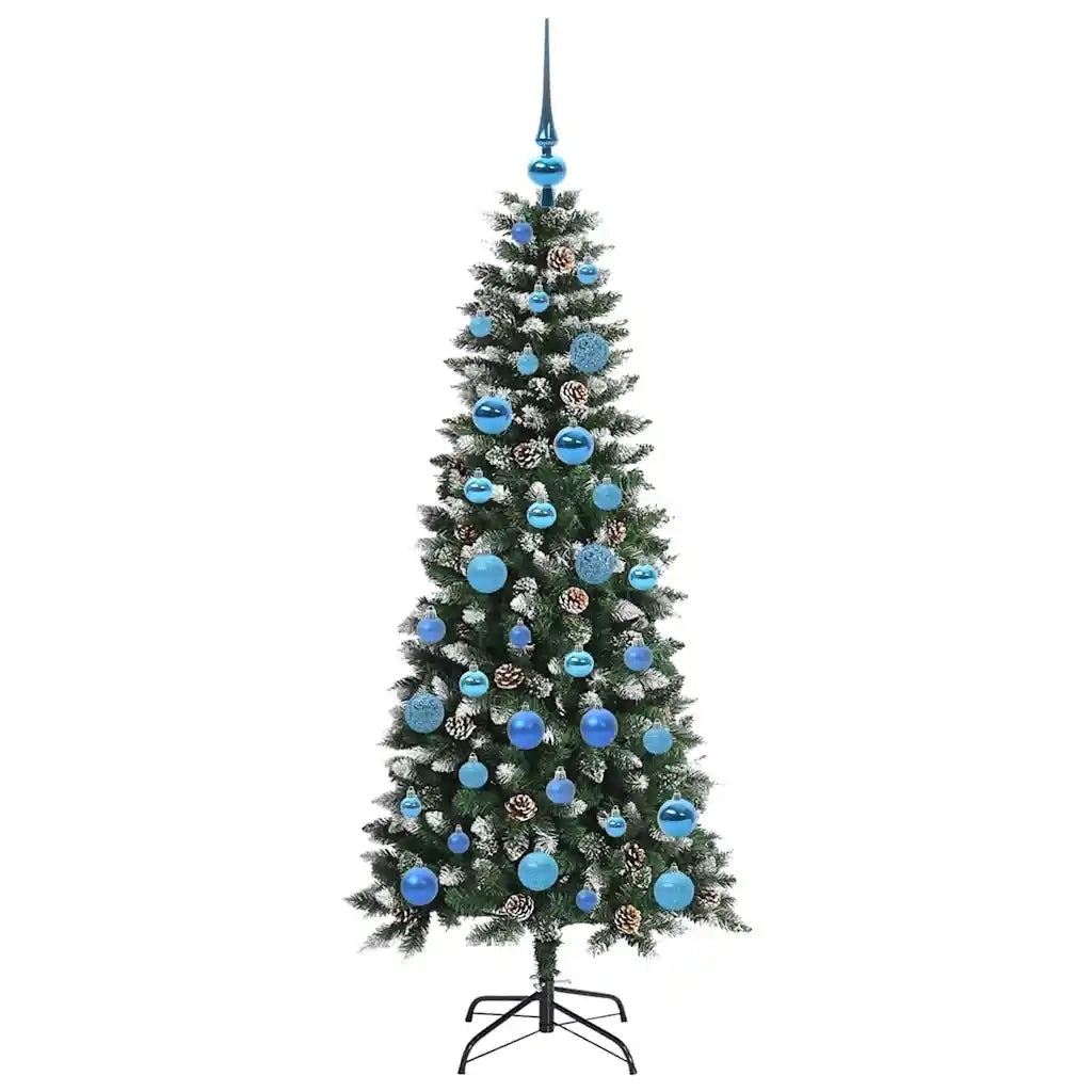 Albero di Natale | Decorazioni natalizie artificiale con 150 LED Verde 150 cm