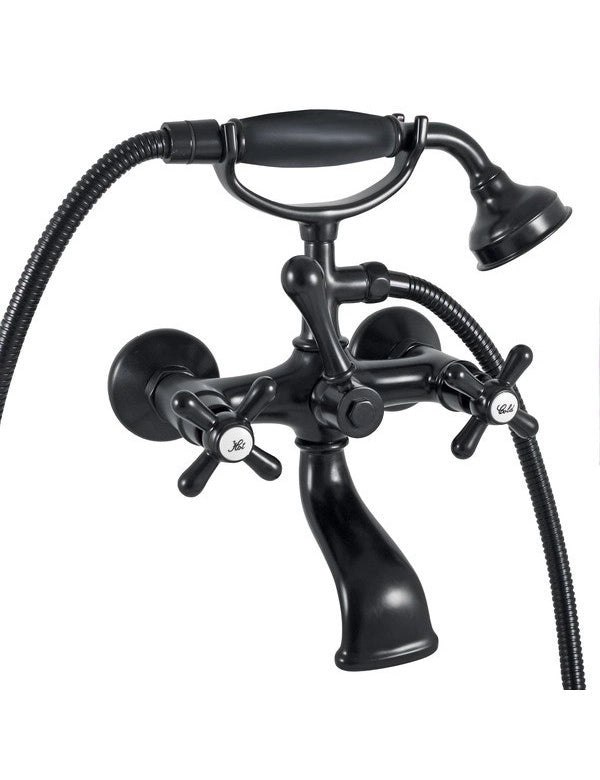 Miscelatore vasca MORAVA RETRO nero opaco