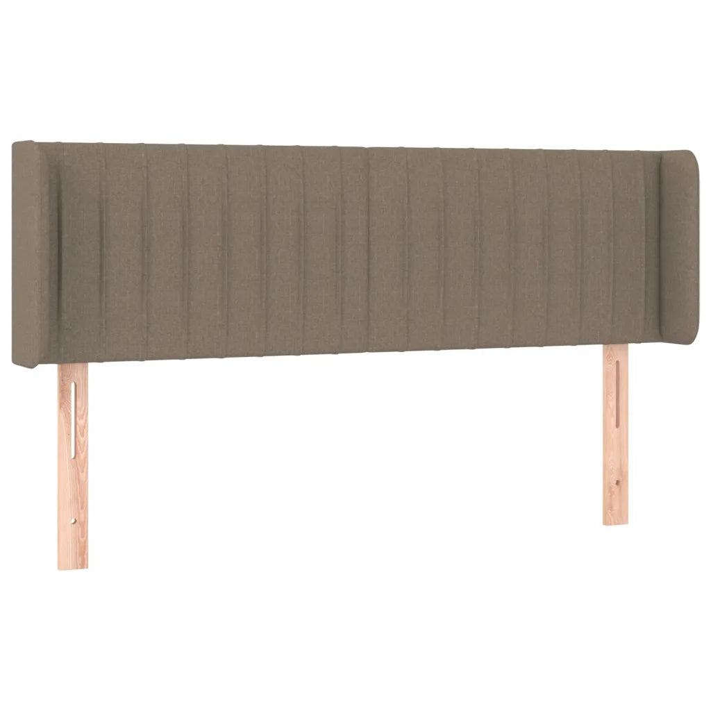Testiera ad Orecchio Tortora 147x16x78/88 cm in Tessuto