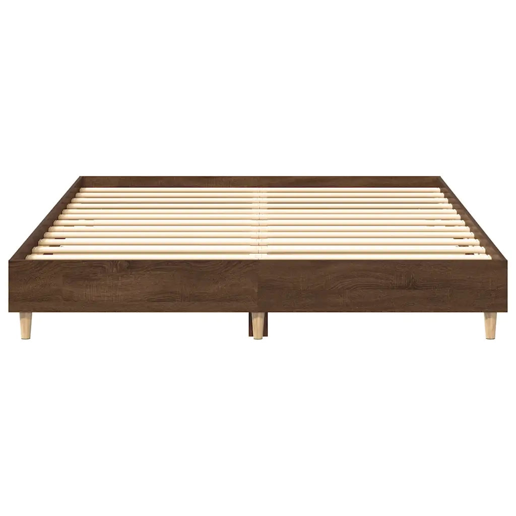 Giroletto senza Materasso Rovere Marrone 150x200 cm Truciolato