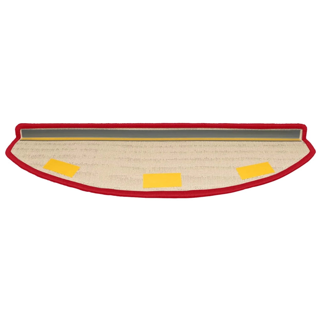 Tappetini per scale autoadesivi 15 pcs Rosso 80 x 24,5 x 3,5 cm 42038658