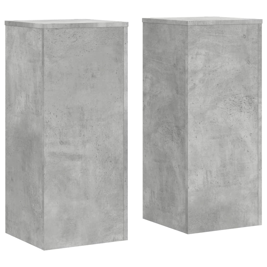 Portavasi mobili per fiori set da 2 legno ingegnerizzato grigio 02_0045338