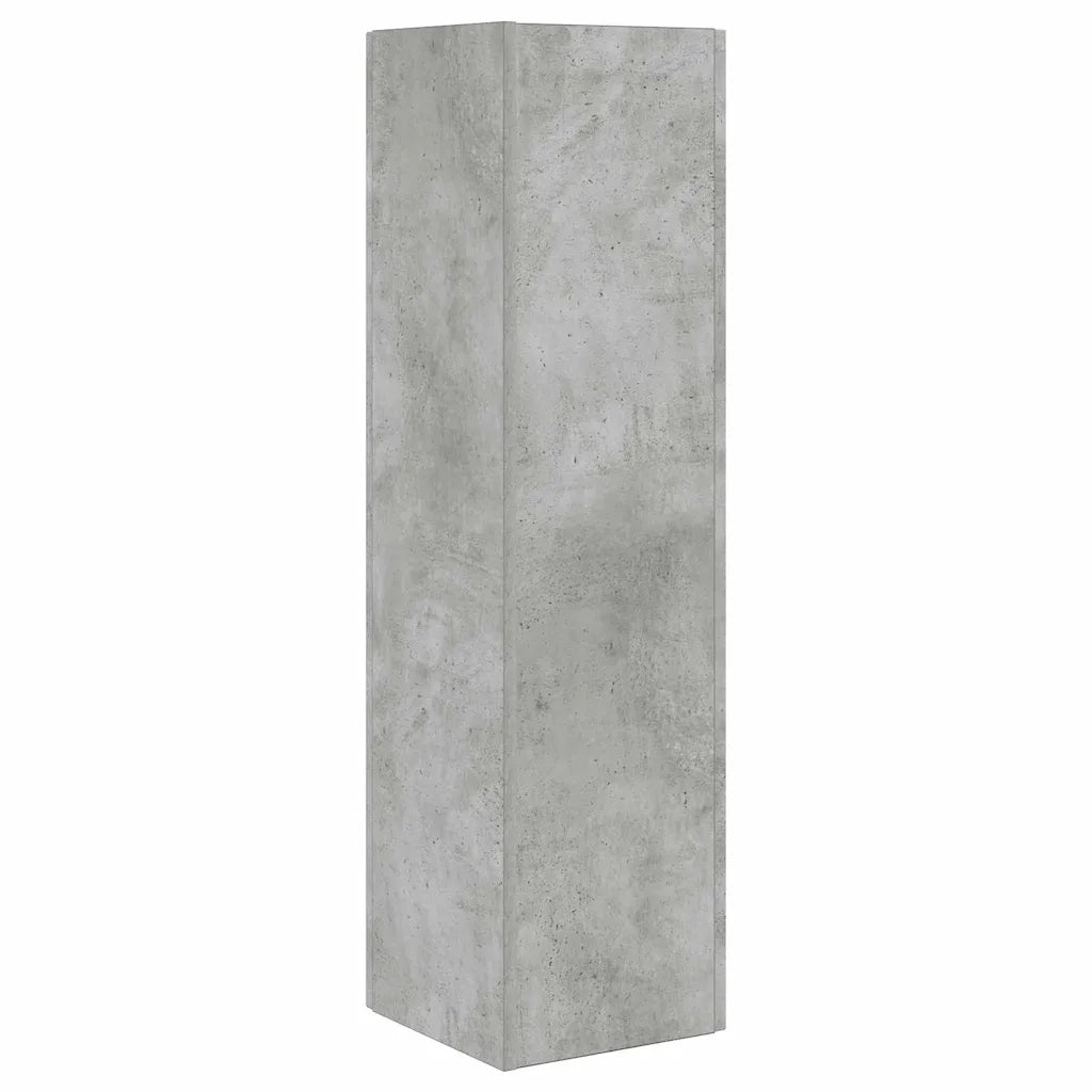 Mobile angolare Grigio cemento 27,5x27x102cm Legno multistrato 889848