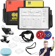 Set di arbitro - Carte rosse e gialle, flauto, catena e borsa
