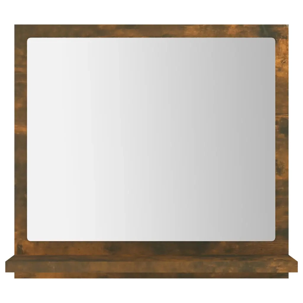 Specchio da Bagno Rovere Fumo 40x10,5x37cm in Legno Multistrato 815633