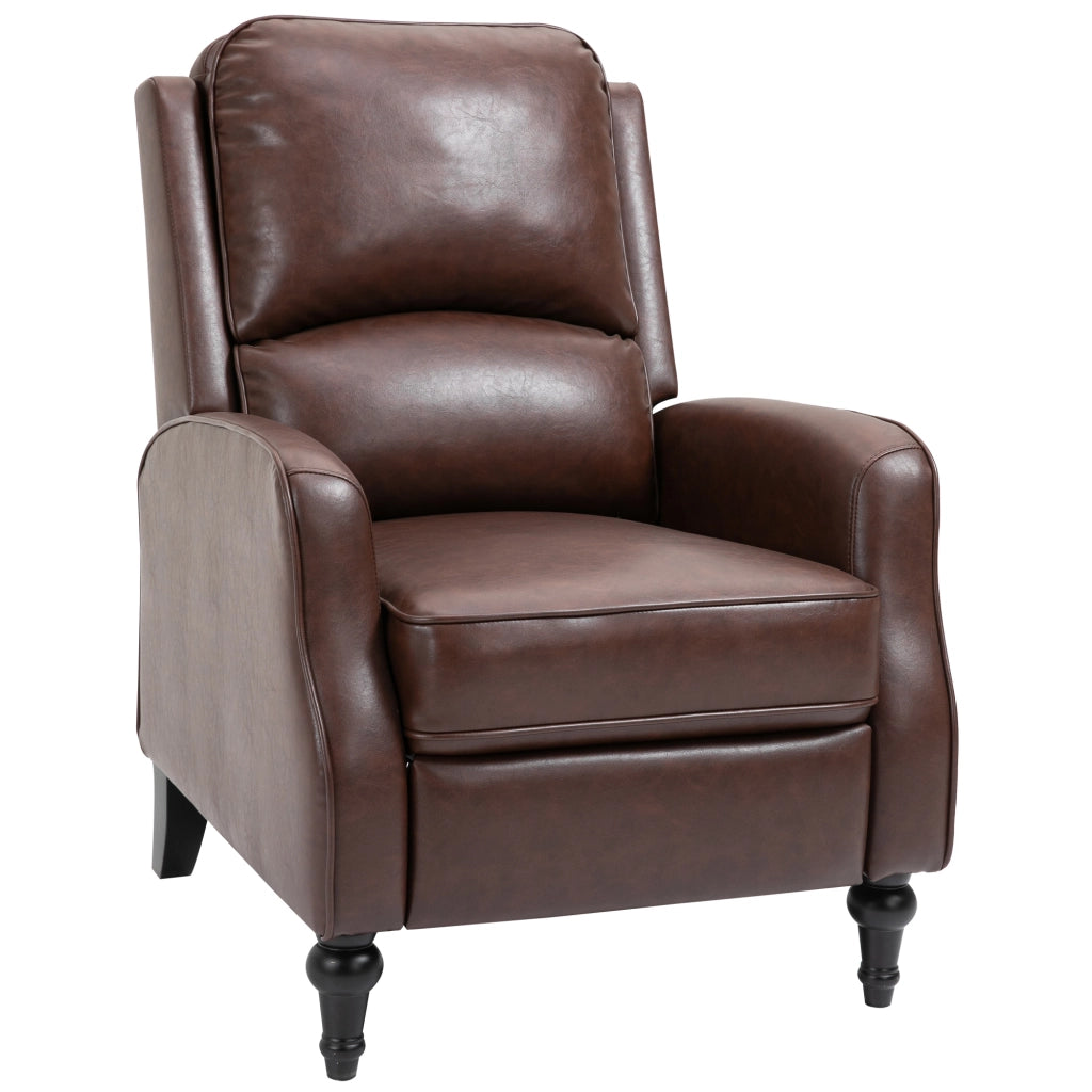 Poltrona Relax Reclinabile 90° e 150° Manuale in Pelle