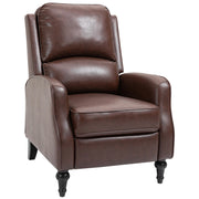 Poltrona Relax Reclinabile 90° e 150° Manuale in Pelle